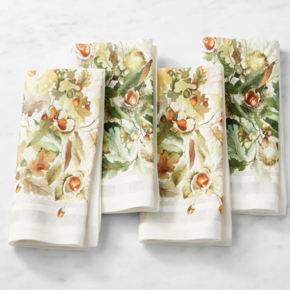 NWT Williams Sonoma Chestnut Napkins, Set of 4